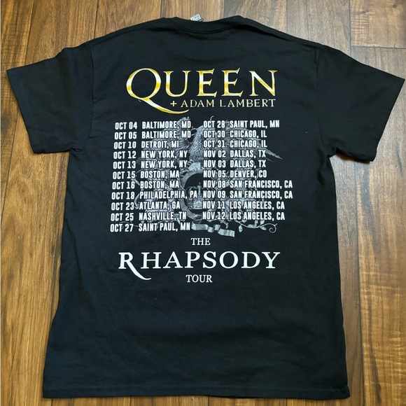 2023 Queen Concert Tee With Adam Lambert * The Rhapsody Tour * Size Medium - Picture 4 of 4